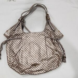 Elliatt Lucca Bronze Silver Gold Leather Bag